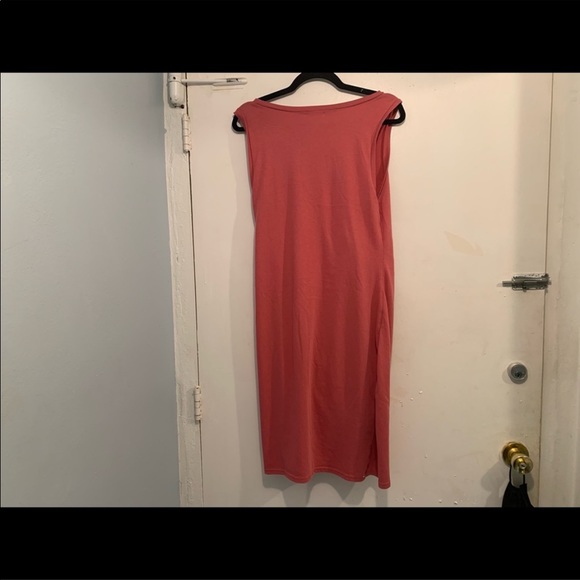 Leith Coral Asymmetrical Dress in XL coral - Picture 3 of 4